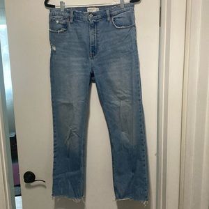 Abercrombie & Fitch the ankle straight ultimate high rise jean